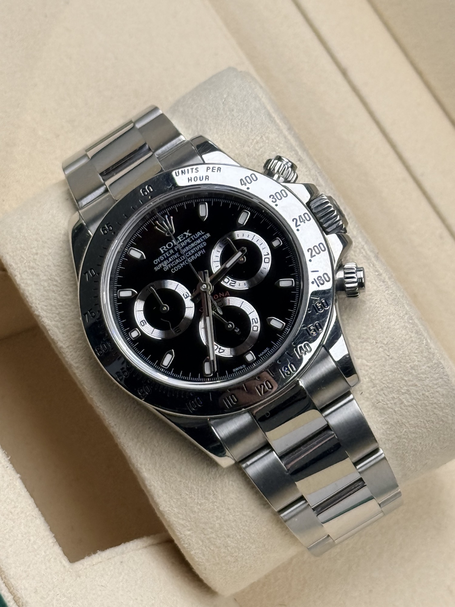 Rolex Daytona 116520 case and bracelet
